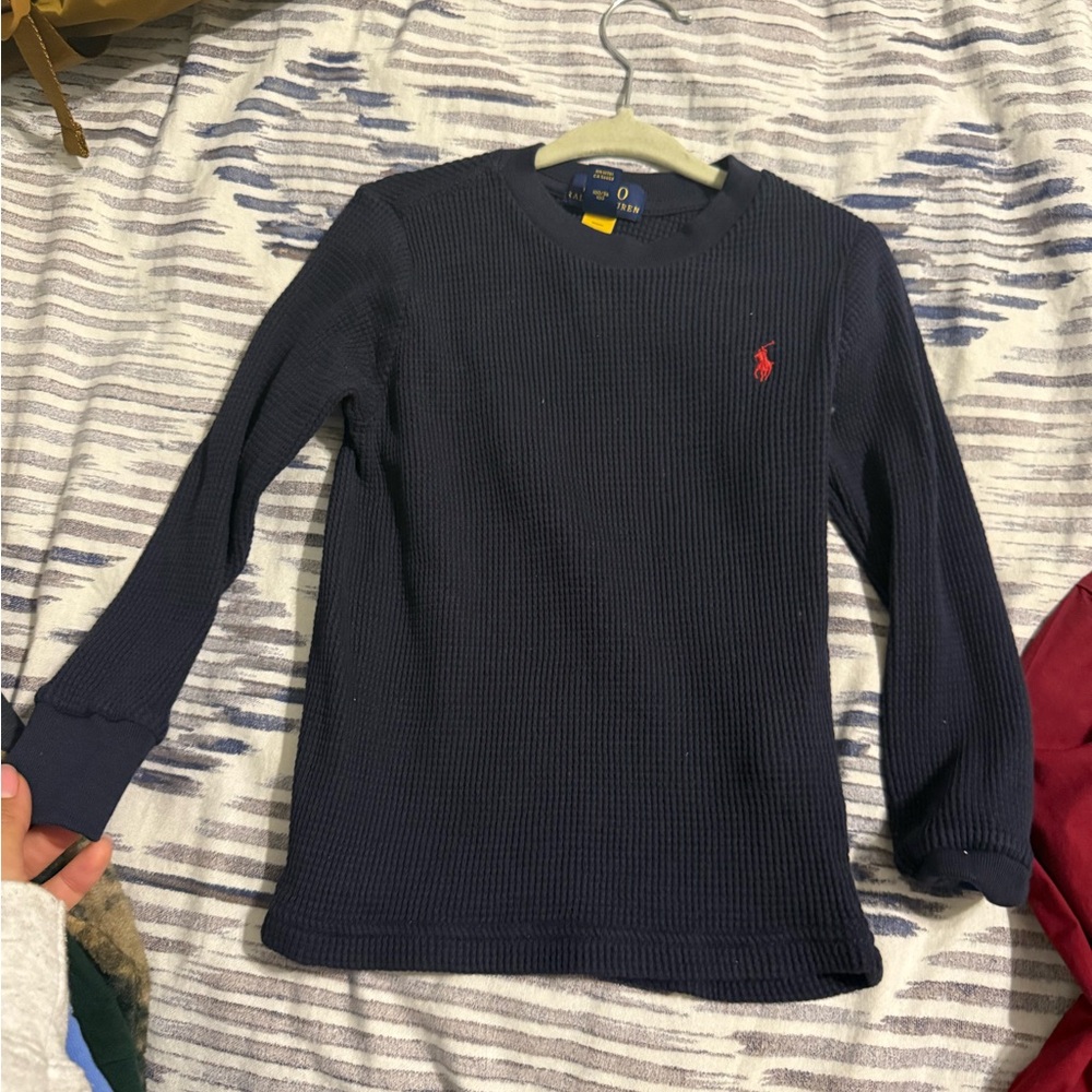 Polo Ralph Lauren Dark Blue Kids Long Sleeve Tee